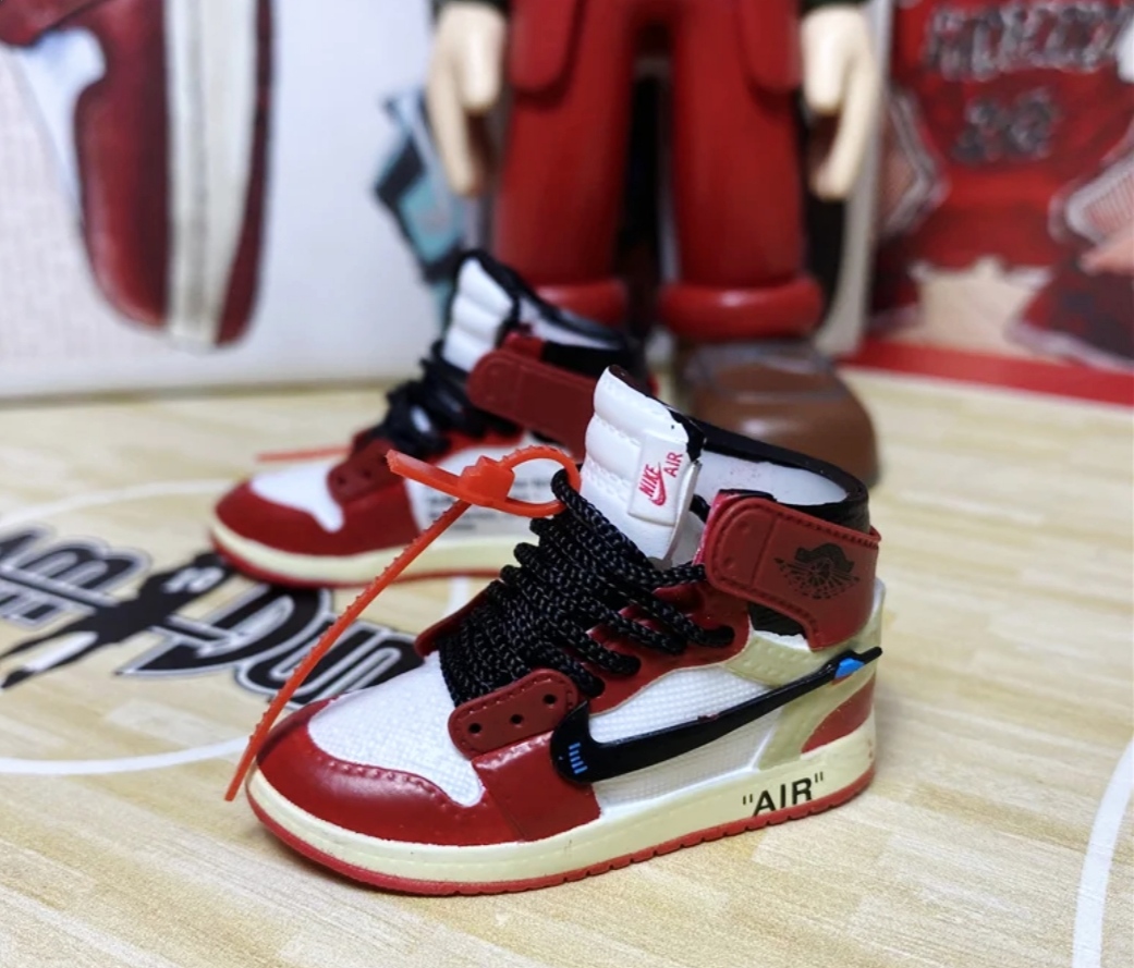 Porte clés Sneakers 3D Jordan 1 off white Chicago