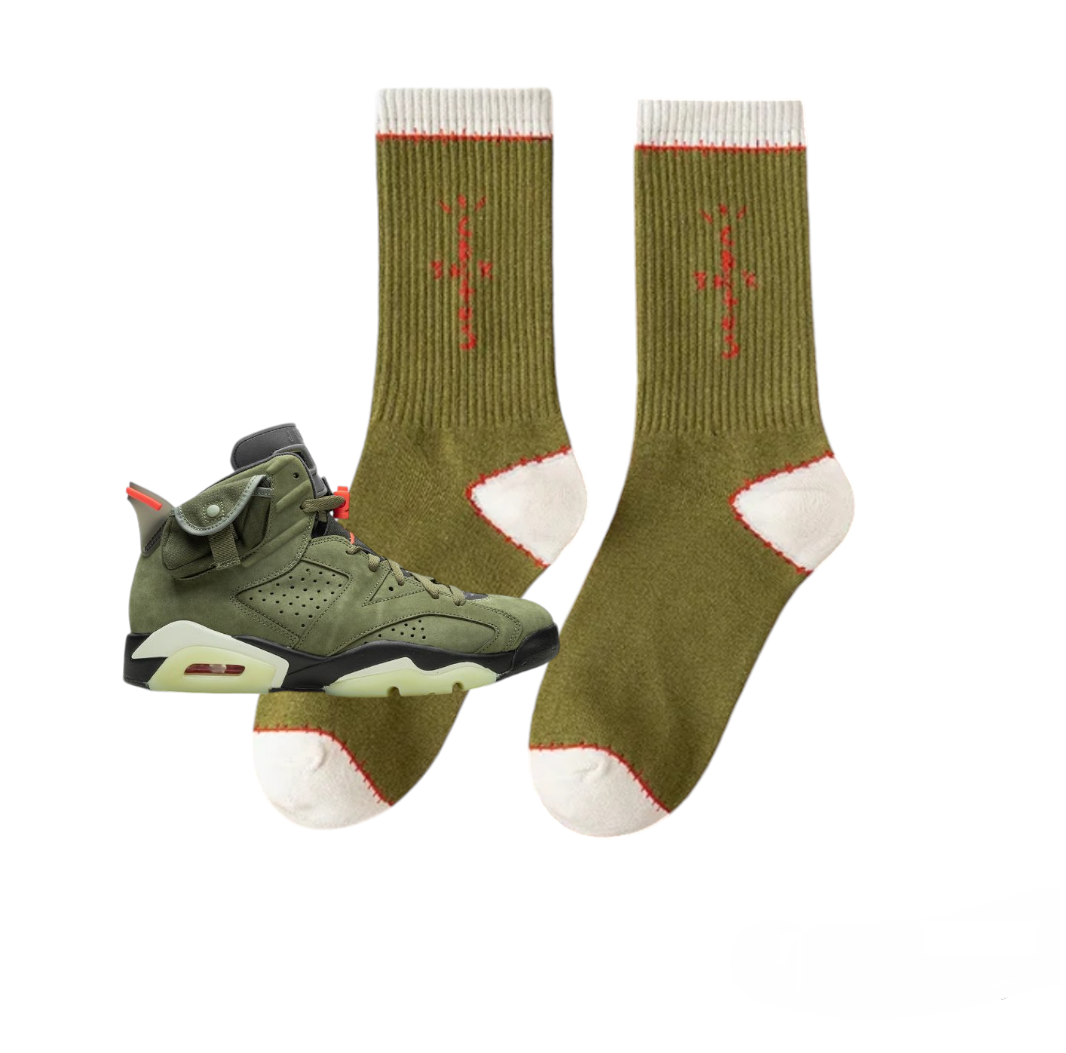 Chaussettes Jordan 6 Travis Scott